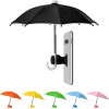 Phone Umbrella Stand, Sun Shade Mini Umbrella for Cell Phone with Adjustable Fist Style Suction Cup, Universal Anti-Glare Sun Visor for Outdoor