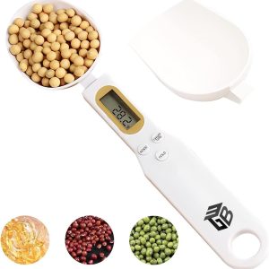3T6B Digital Spoon Scale Electronic Measuring Spoon with 2 Replaceable Spoons. Food Coffee Weigh Scale High Precision for Home 500/0.1g. Digital Food Spoon Scale. Kitchen Scales with LCD Display: Home & Kitchen
