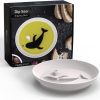 PELEG DESIGN Dip Sea Whale Dipping Dish - Made of Plastic - Balsamic, Olive Oil, Soy Sauce Plate - Round Bowl (White)