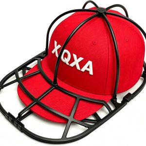 Hat Washer Cage for Baseball Caps - Hat Cleaner for Washing Machine & Dishwasher. Fits Adult & Kids Caps - Baseball Cap Washing Cage-Black