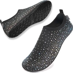 The most beautiful rhinestone water shoes