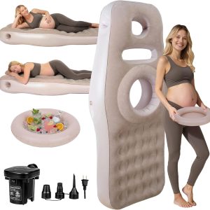 Inflatable Pregnancy Pillow with Belly & Head Hole. Prone Pregnancy Pillow for Stomach Sleepers. Belly Pillow Pregnancy Mattress for Pregnant Women. Maternity airbed Pool Float for Tummy Massage : Baby