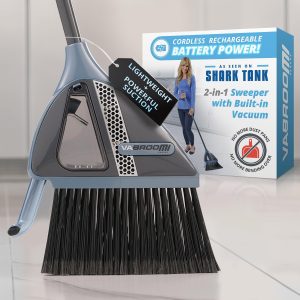 Shark Tank 2-in-1 Cordless Electric Broom with Built-in Vacuum - Hard Floor Sweeper for Hardwood. Tile. Laminate & Pet Hair: Home & Kitchen