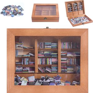 Original Anxiety Bookshelf with 260+ Mini Books – Relieve Stress, Boost Focus, Fun and Relaxing Activity, Ideal Gift for Book Enthusiasts